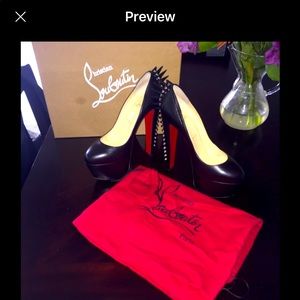 Christian Louboutin Electro platform stilettos.